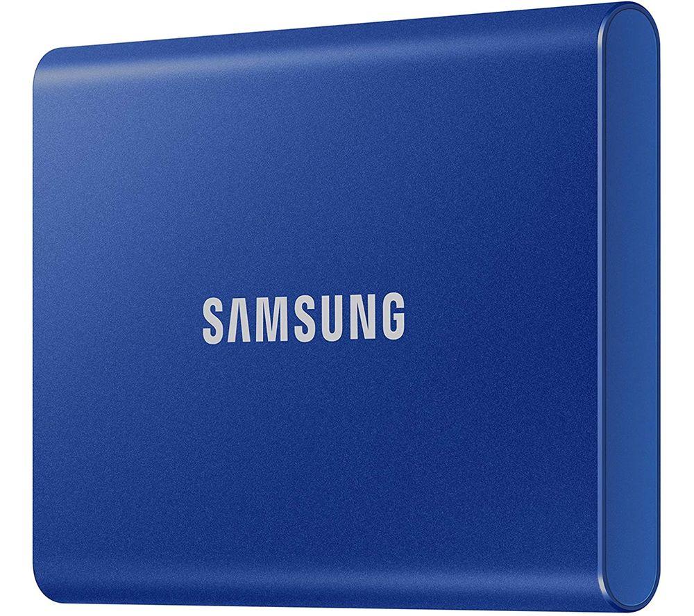 SAMSUNG T7 Portable External SSD - 1 TB  Blue  Blue