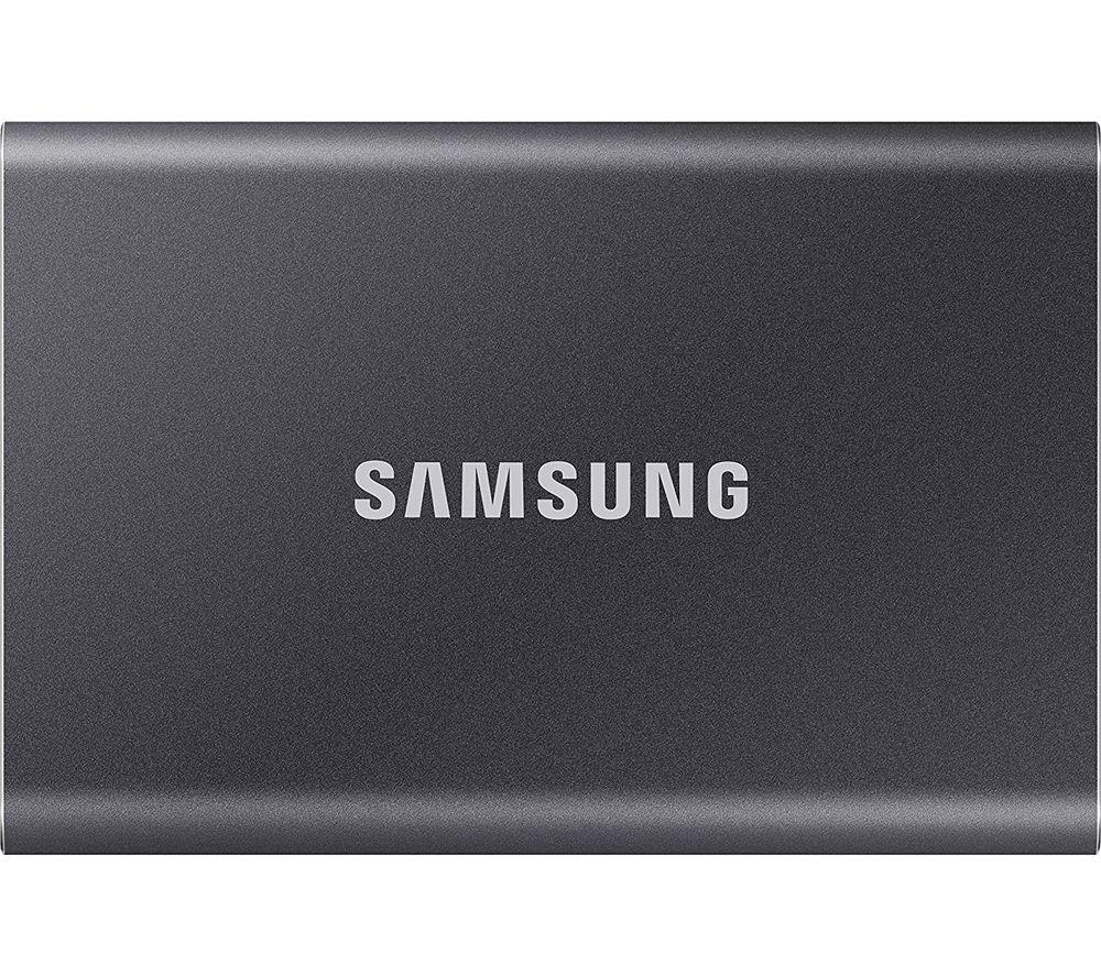 SAMSUNG T7 Portable External SSD - 2 TB  Grey  Silver/Grey