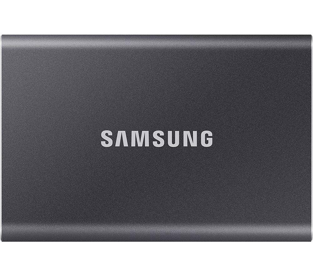 SAMSUNG T7 Portable External SSD - 500 GB  Grey  Silver/Grey