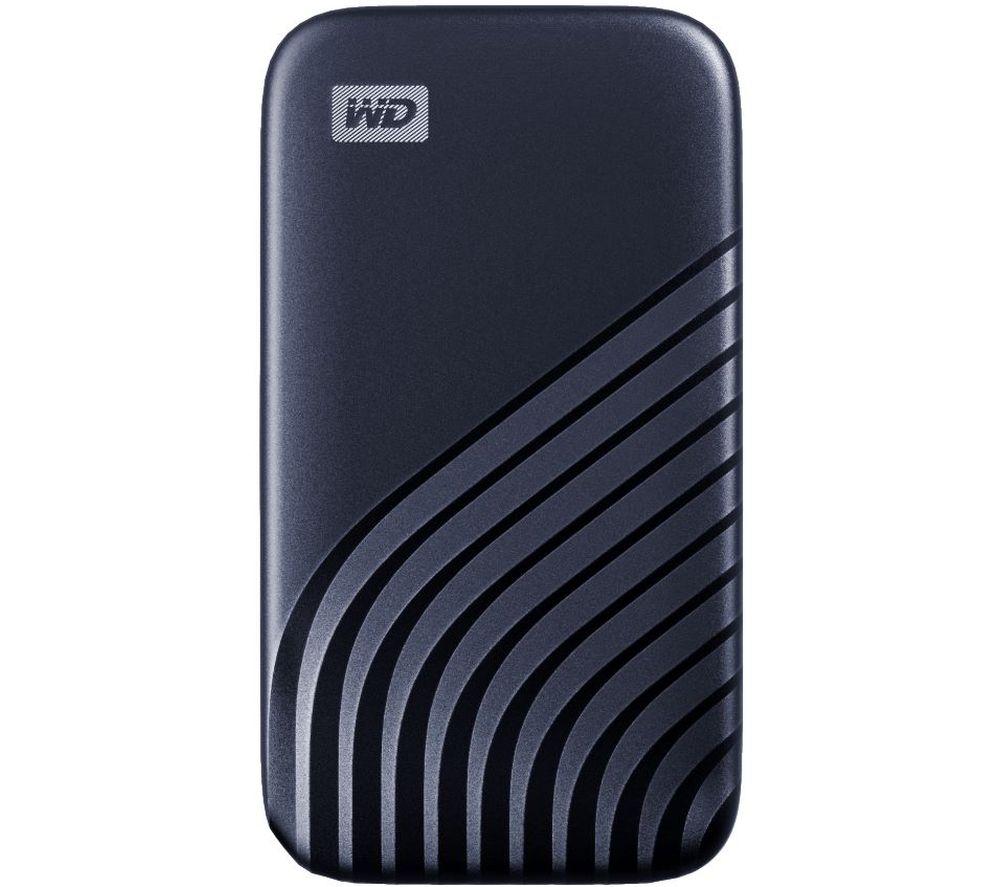 WD My Passport Portable External SSD - 2 TB  Blue  Blue