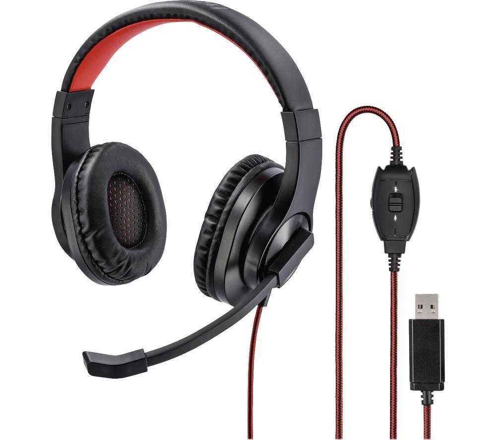 HAMA HS-USB400 Headset - Black