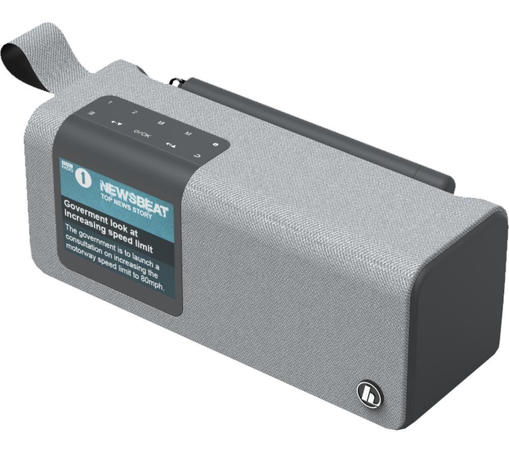 HAMA DR200BT Portable DAB Bluetooth Radio - Grey