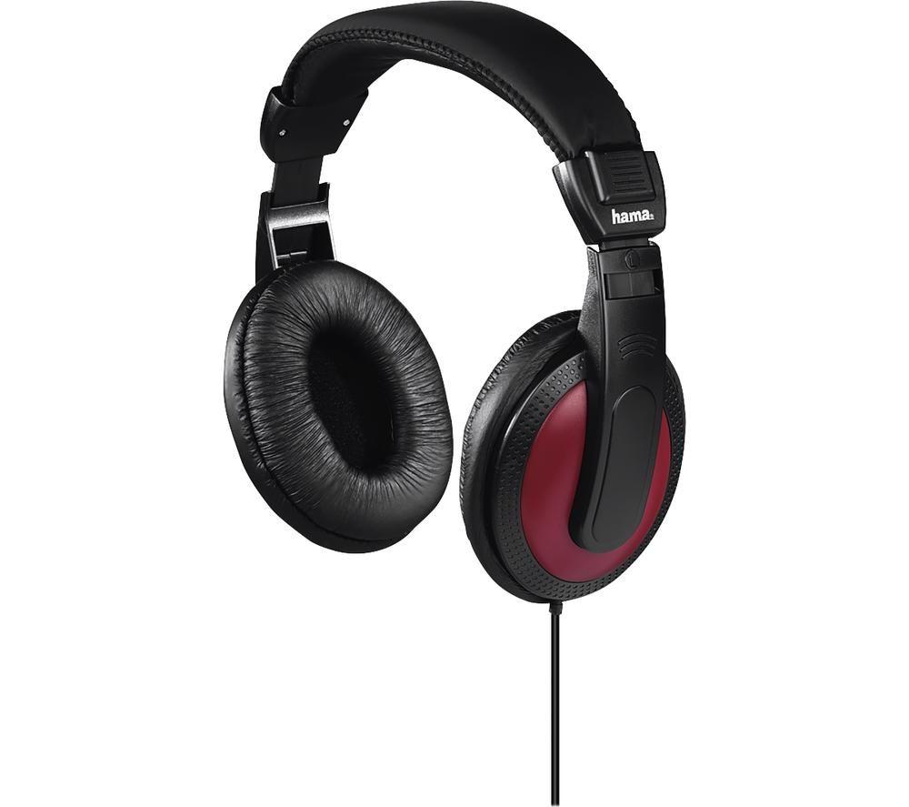 HAMA Basic4Music 00184012 Headphones - Black & Red