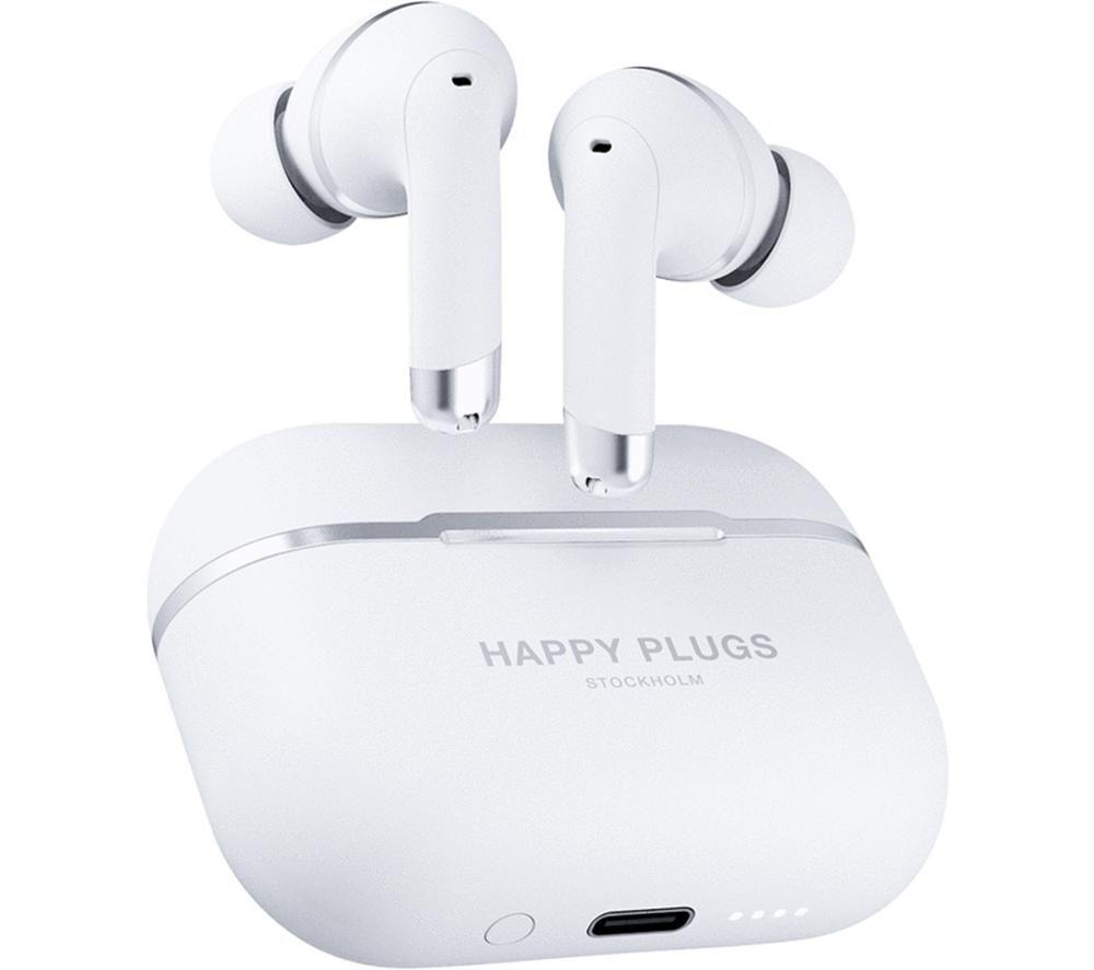 HAPPY PLUGS Air 1 Wireless Bluetooth Noise-Cancelling Earphones - White