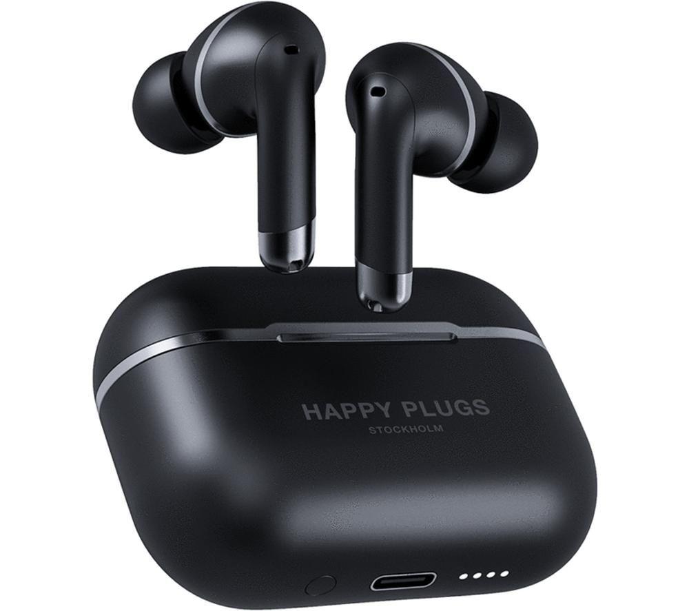 HAPPY PLUGS Air 1 Wireless Bluetooth Noise-Cancelling Earphones - Black