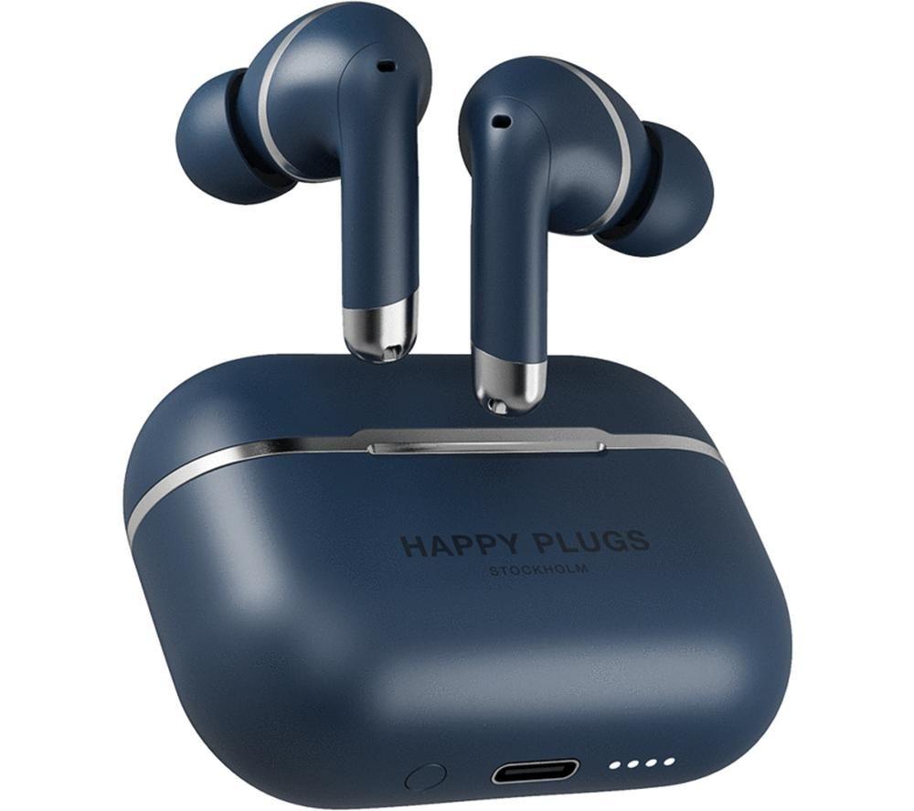 HAPPY PLUGS Air 1 Wireless Bluetooth Noise-Cancelling Earphones - Blue