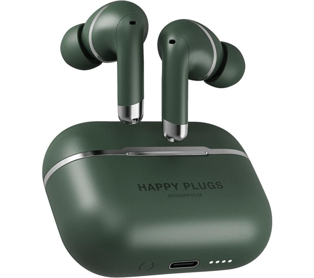 HAPPY PLUGS Air 1 Wireless Bluetooth Noise-Cancelling Earphones - Green