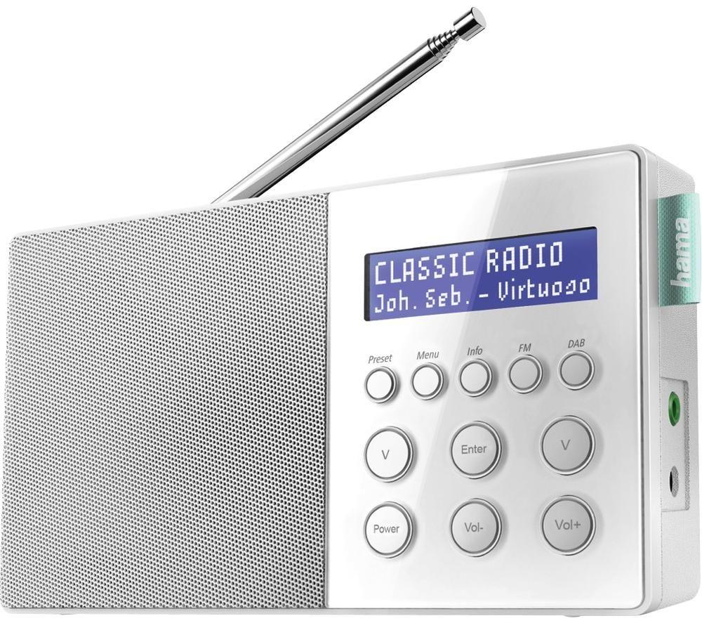 HAMA DR10 Portable DAB Radio - White