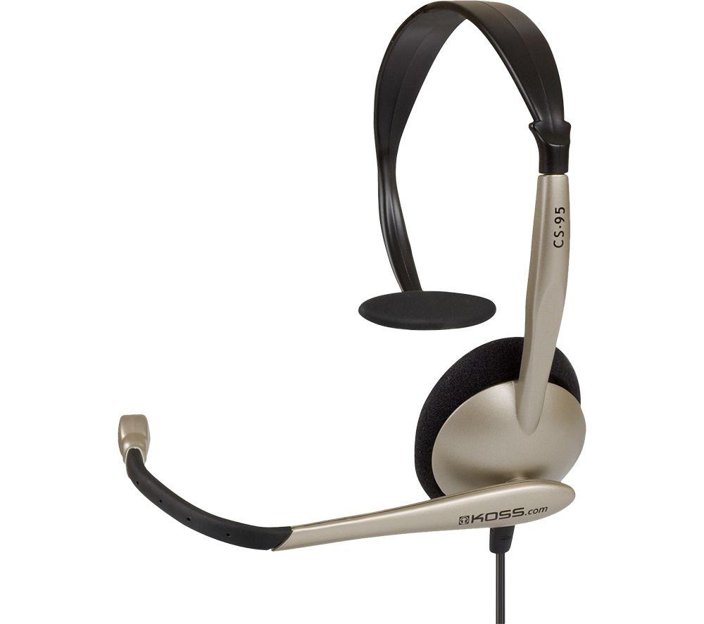 KOSS CS 95 142869 Headset - Black & Gold
