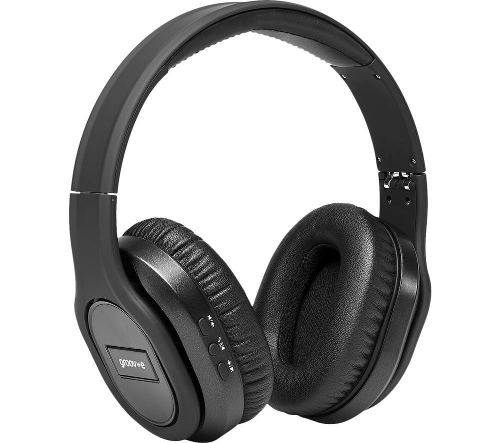 GROOV-E Elite GV-BT1000 Wireless Bluetooth Noise-Cancelling Headphones - Black
