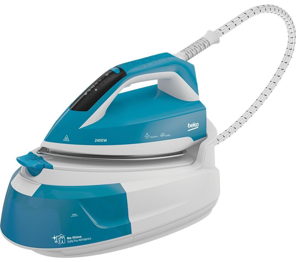BEKO SGA6124D Steam Generator Iron - Denim Blue & White