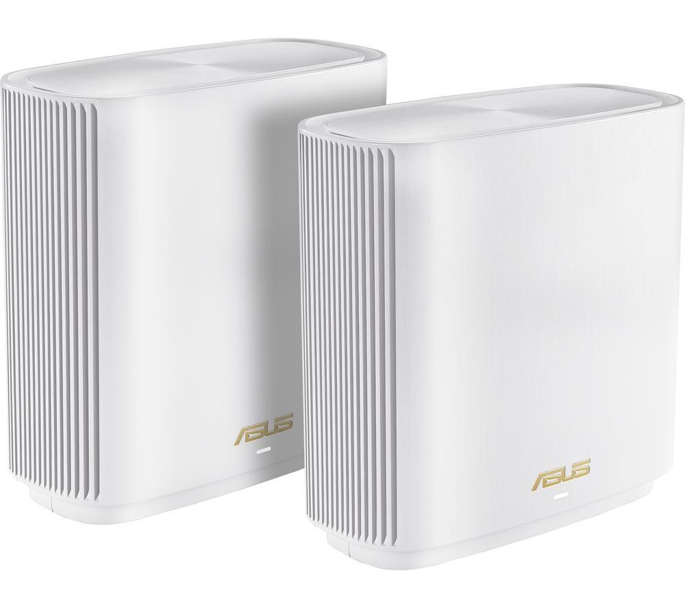 ASUS ZenWiFi XT8 Whole Home WiFi System - Twin Pack  White