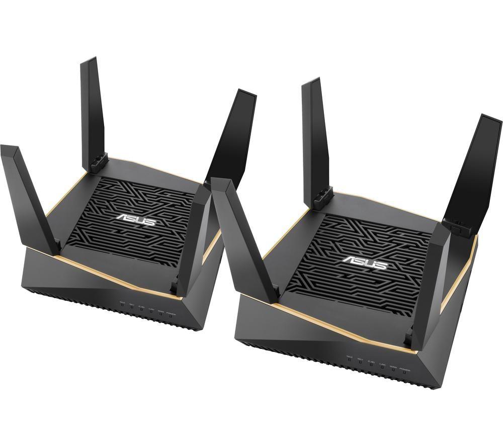 ASUS RT-AX92U Whole Home WiFi System - Twin Pack  Black