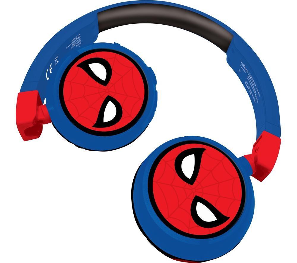 LEXIBOOK HPBT010SP Wireless Bluetooth Kids Headphones - Spider-Man