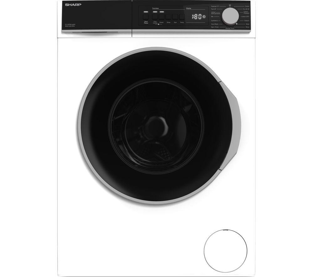 SHARP ES-NFB814AWC-EN 8 kg 1400 Spin Washing Machine - White
