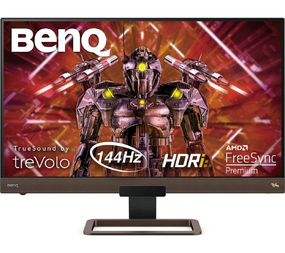 BENQ EX2780Q Quad HD 27inch IPS LED Gaming Monitor - Grey  Silver/Grey