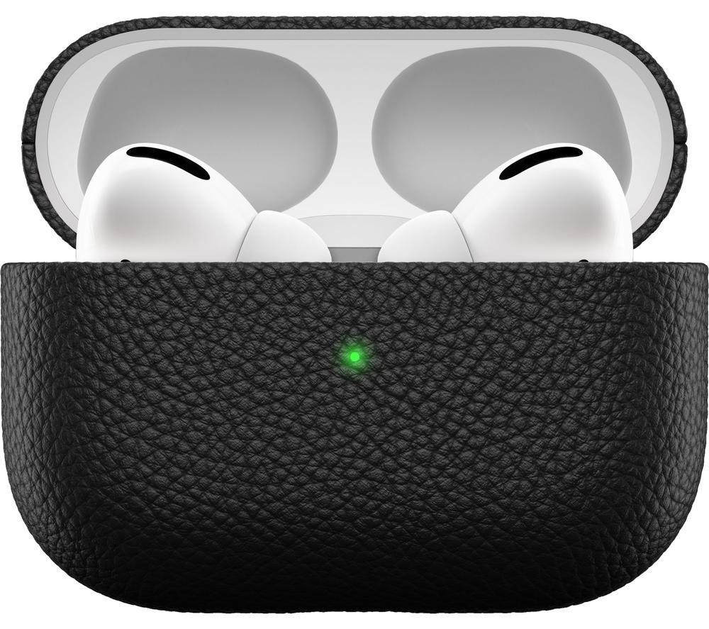 KEYBUDZ PodSkinz Artisan AirPods Pro Leather Case Cover - Black
