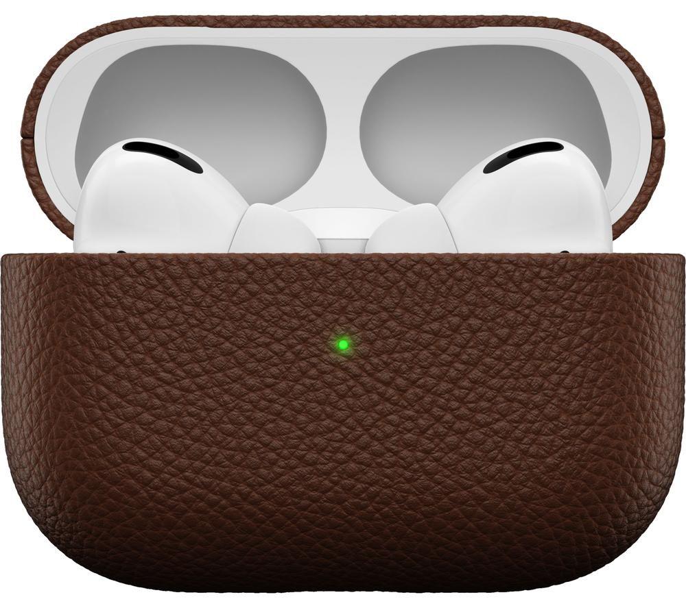 KEYBUDZ PodSkinz Artisan AirPods Pro Leather Case Cover - Natural Brown