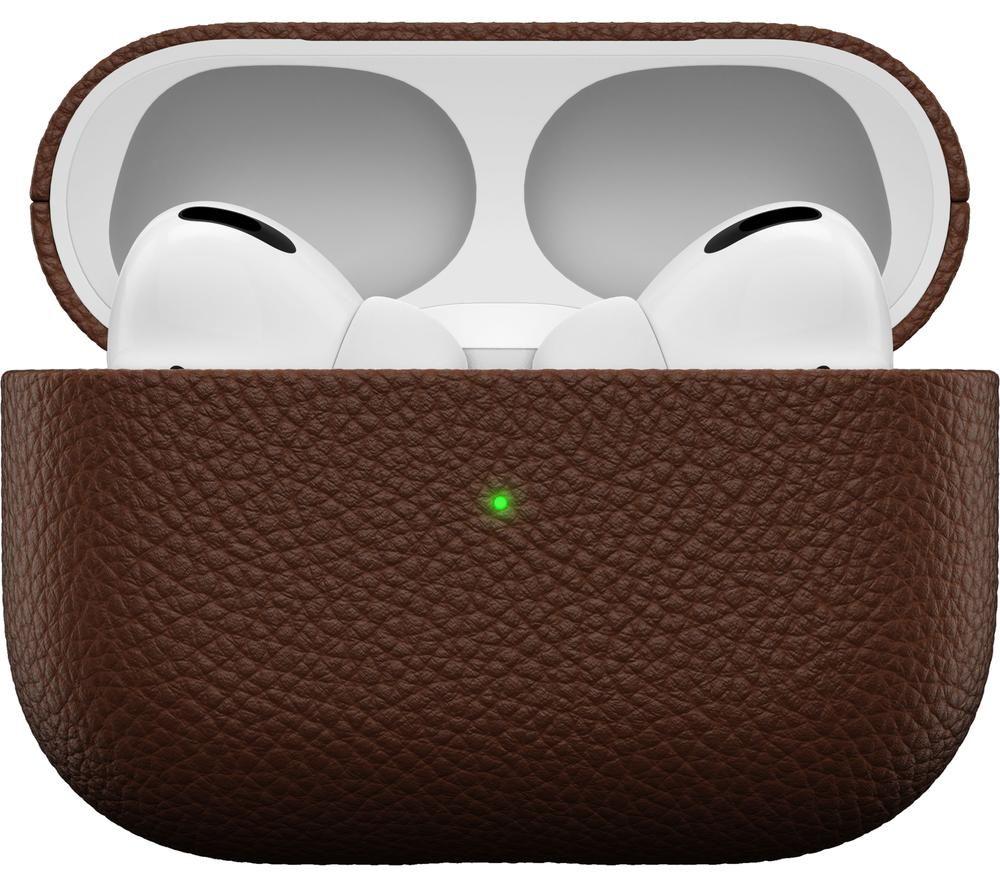 KEYBUDZ PodSkinz Artisan AirPods Pro Leather Case Cover - Natural Brown