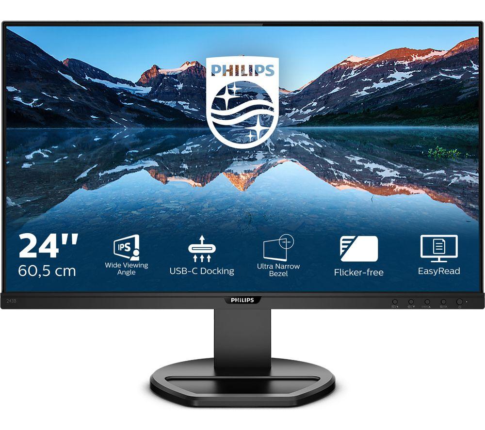 PHILIPS 243B9 Full HD 24inch LCD Monitor - Black