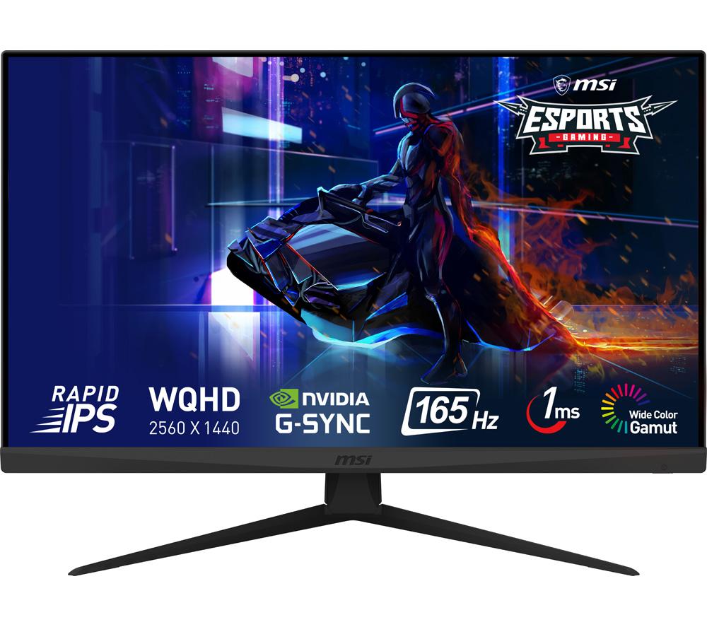 MSI Optix G273QF Quad HD 27inch IPS LCD Gaming Monitor - Black
