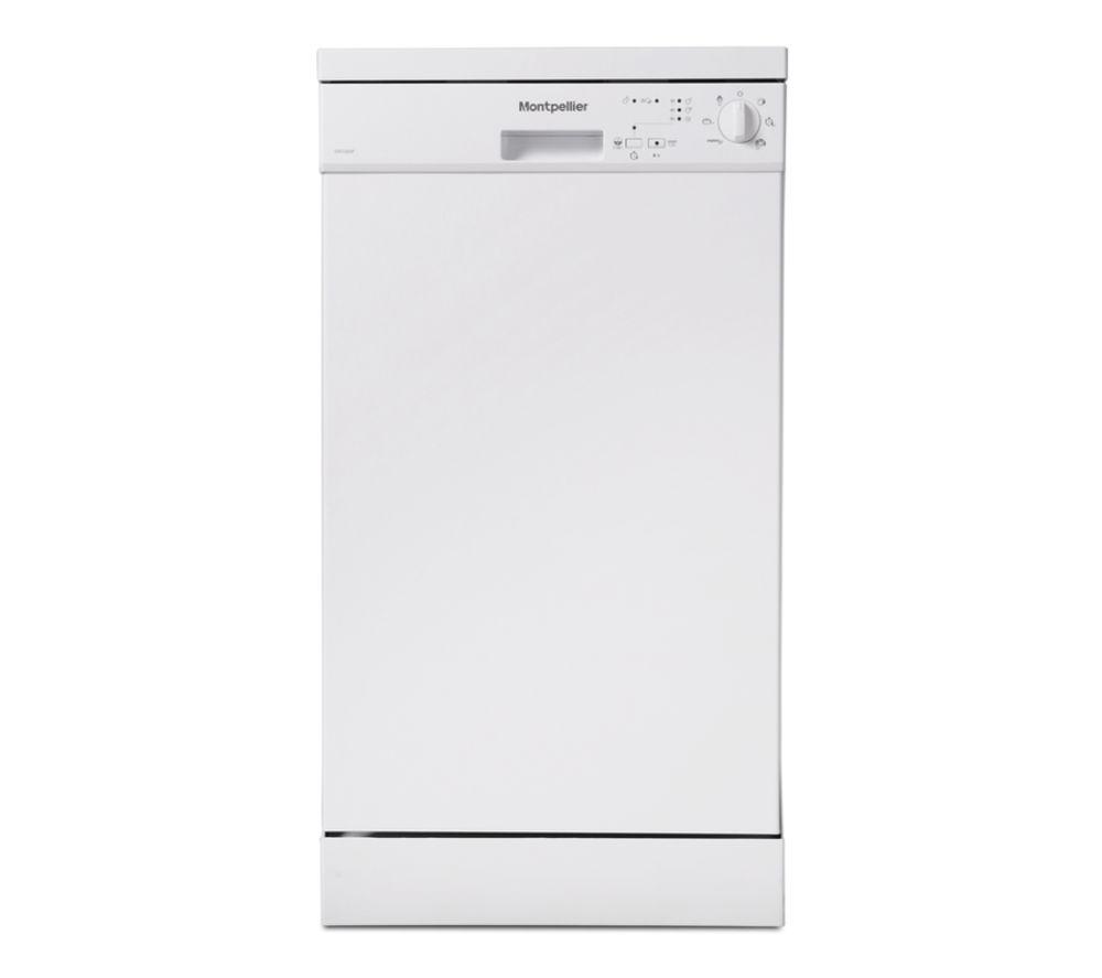 MONTPELLIER DW1065W Slimline Dishwasher - White