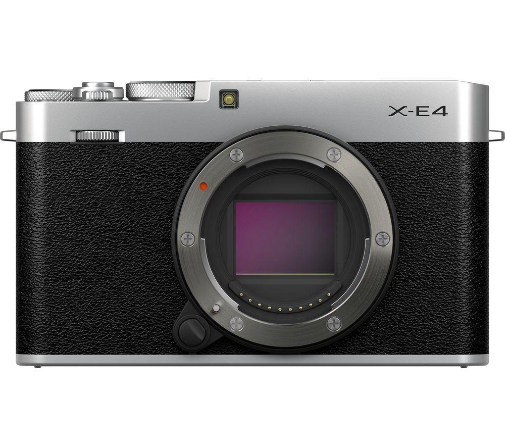 FUJIFILM X-E4 Mirrorless Camera - Silver  Body Only