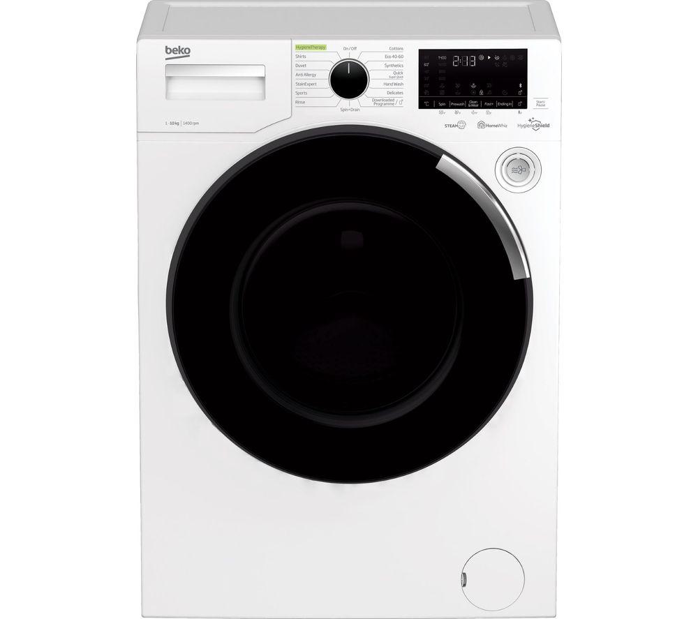BEKO WEY104064TW Bluetooth 10 kg 1400 Spin Washing Machine - White