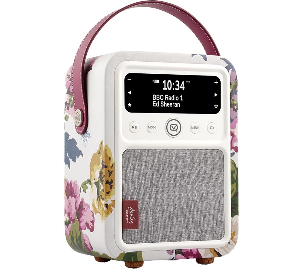 VQ Monty Portable DAB Bluetooth Radio - Joules Cambridge Floral Cream