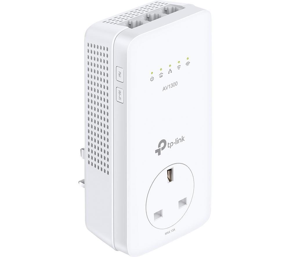 TP-LINK TL-WPA8631P V3 WiFi Powerline Adapter - Single Unit  White