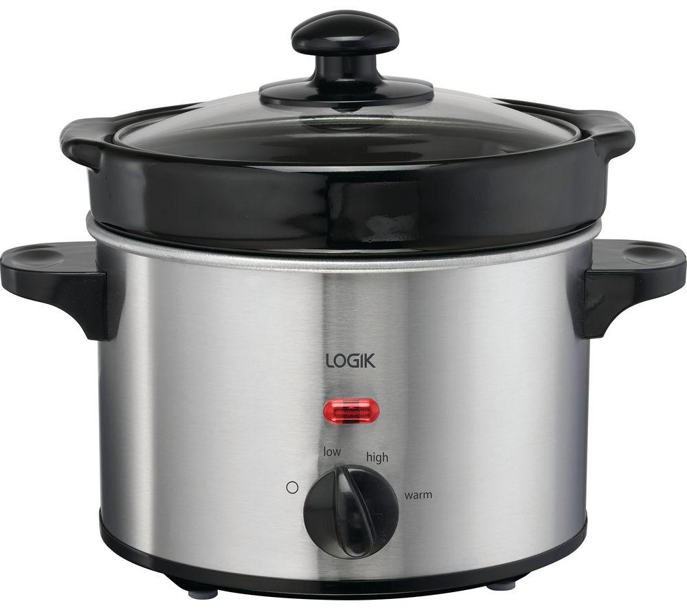 LOGIK L02RC21 Slow Cooker - Silver