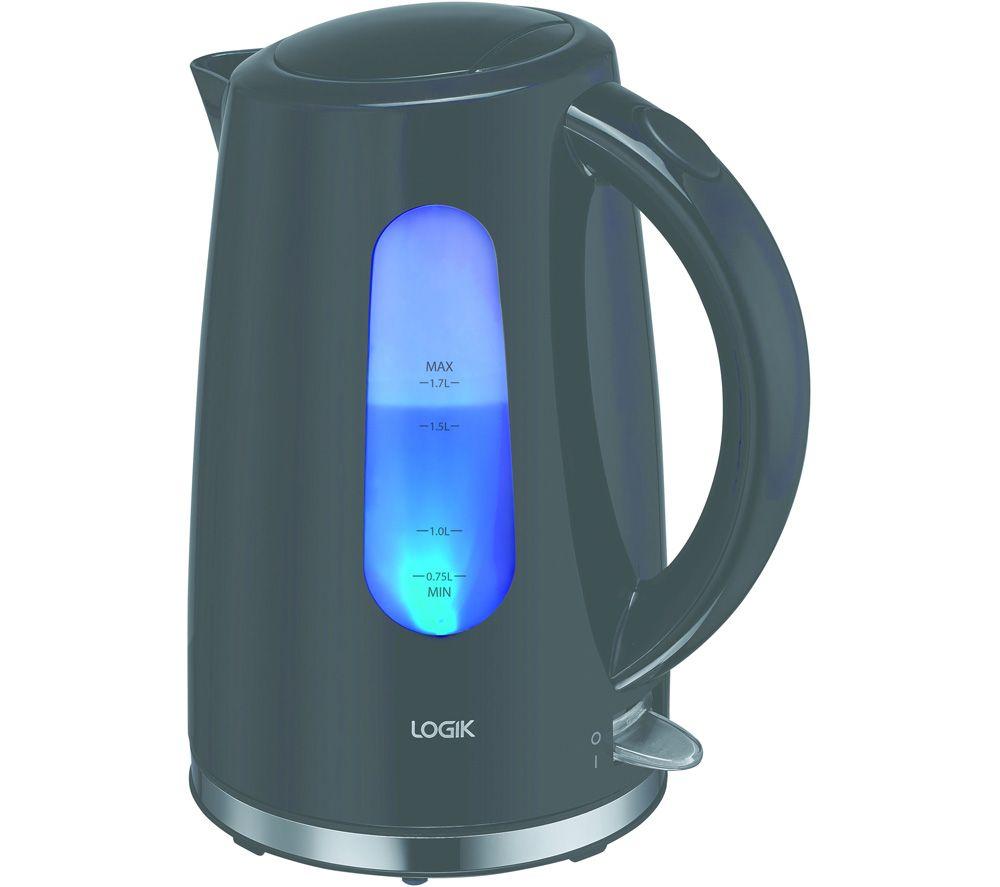 LOGIK L17PKBS21 Jug Kettle - Black & Stainless Steel  Stainless Steel