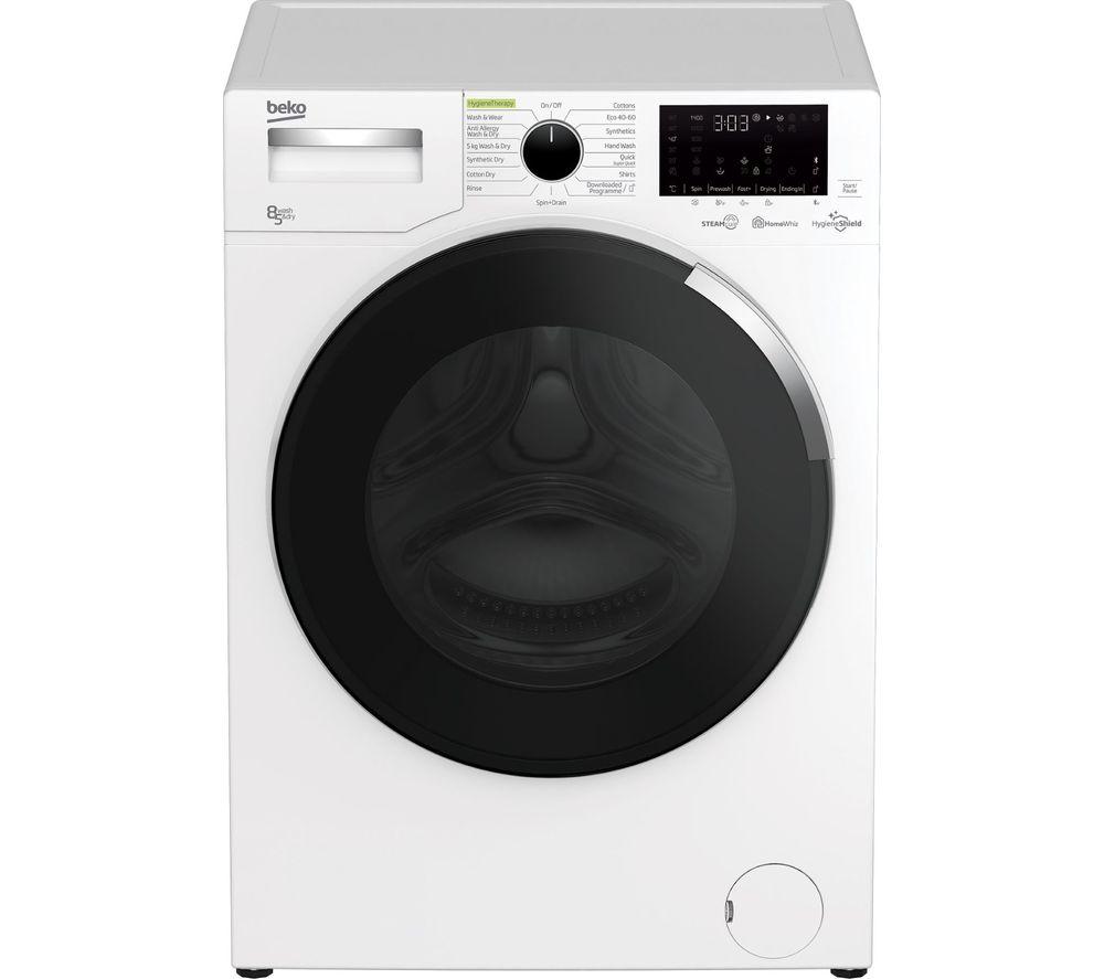 BEKO HygieneShield WDEY854044HW Bluetooth 8 kg Washer Dryer - White