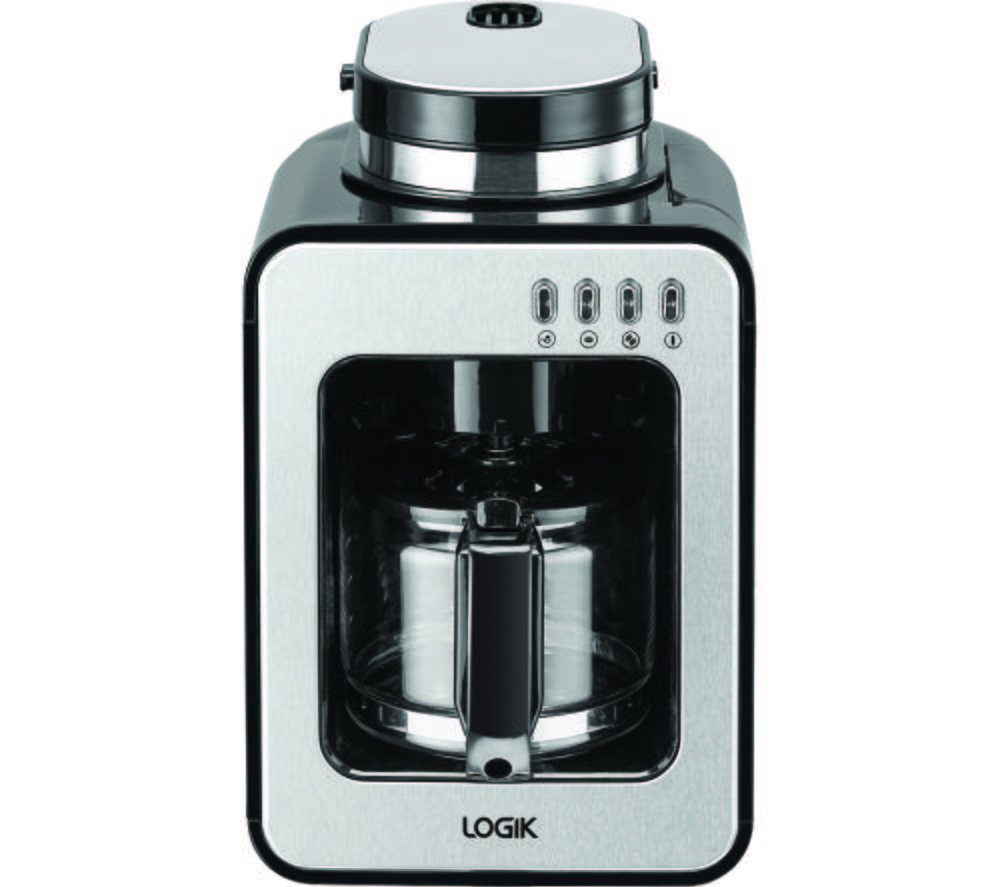LOGIK L6CMG221 Bean to Cup Coffee Machine - Black & Stainless Steel  Stainless Steel