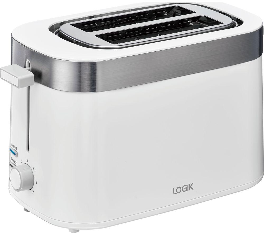 LOGIK L02TW21 2-Slice Toaster - White
