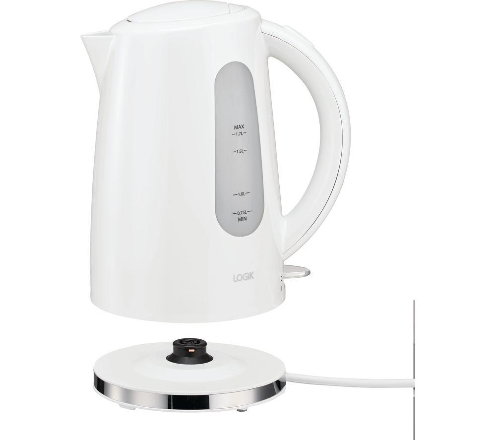 LOGIK L17PKWS21 Jug Kettle - White & Stainless Steel  Stainless Steel