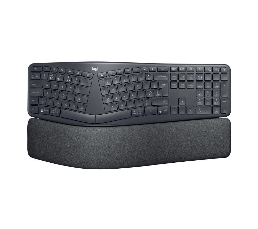 LOGITECH ERGO K860 Wireless Keyboard - Graphite  Black