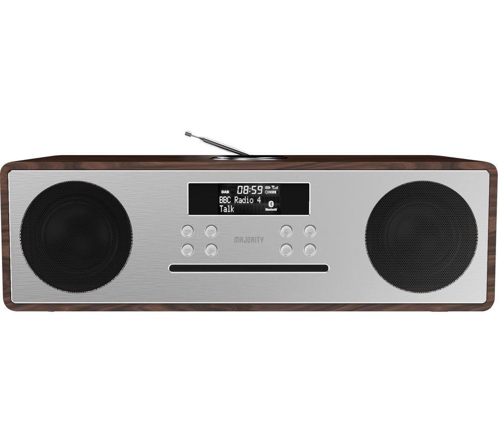 MAJORITY OAK-CDAB-WAL Oakington DAB Smart Bluetooth Radio - Walnut