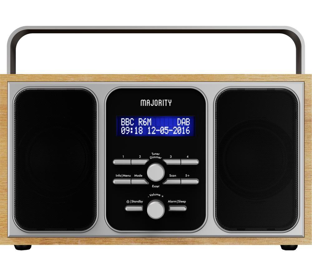 MAJORITY GIR-DAB-OAK-2 Girton Portable DAB Radio - Oak