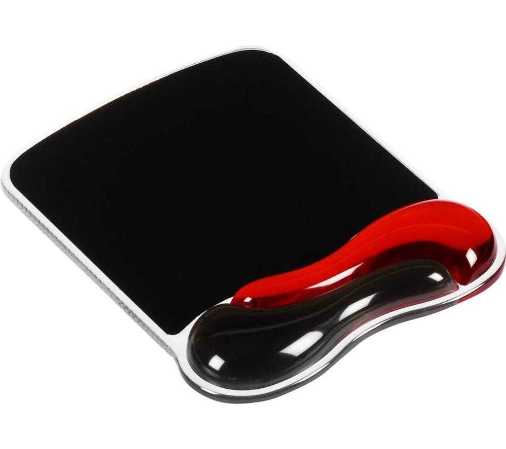KENSINGTON Duo Gel Mouse Mat Black & Red  Red Black