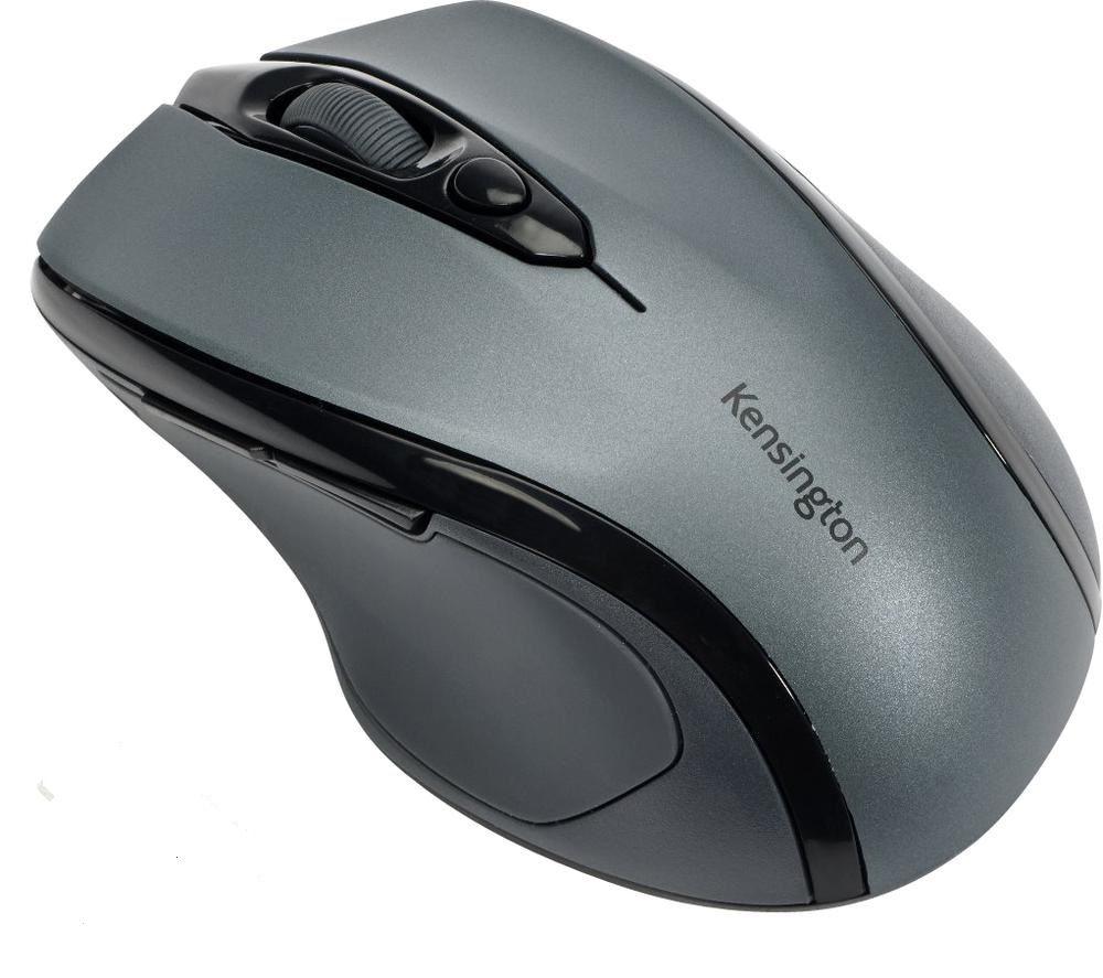 KENSINGTON Pro Fit Mid-Size Wireless Optical Mouse  Silver/Grey