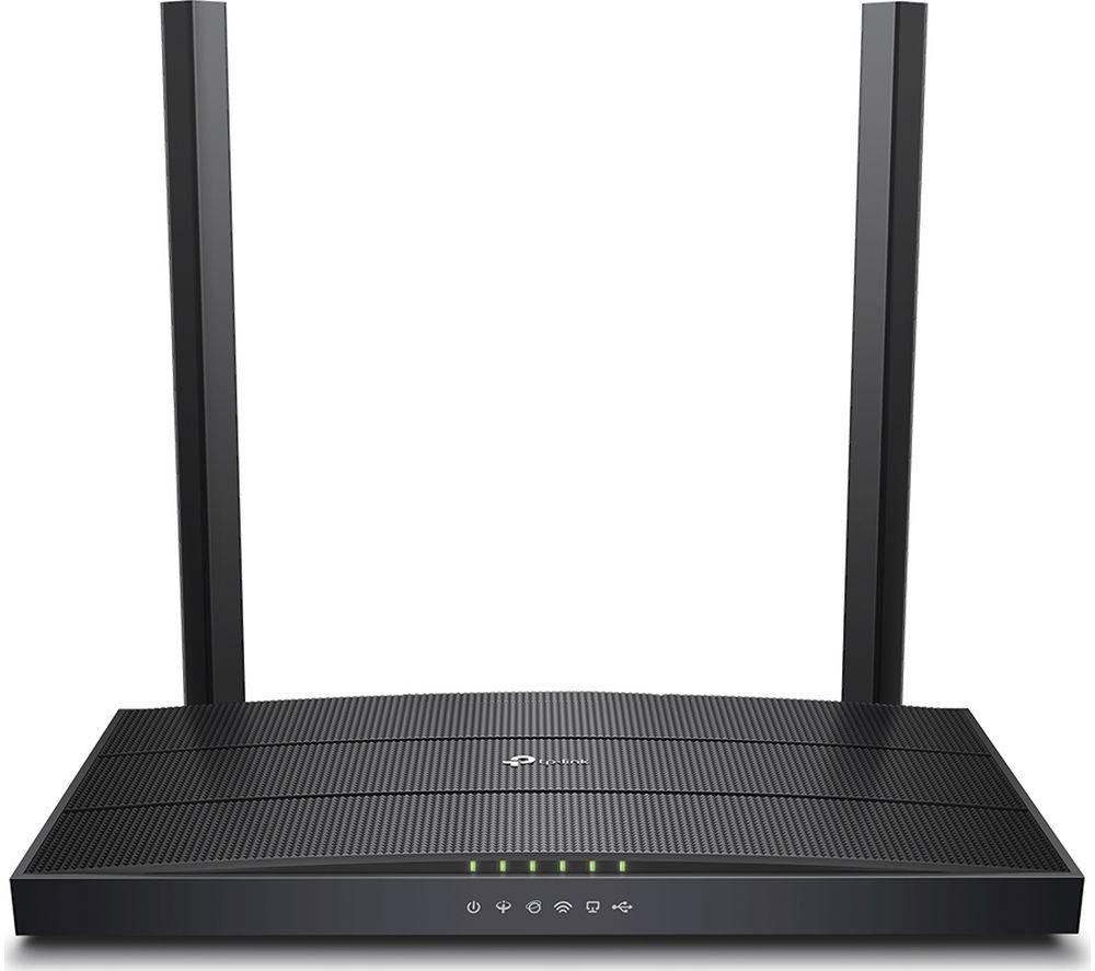 TP-LINK Archer VR400 V3 WiFi Modem Router - AC 1200  Dual-band  Black