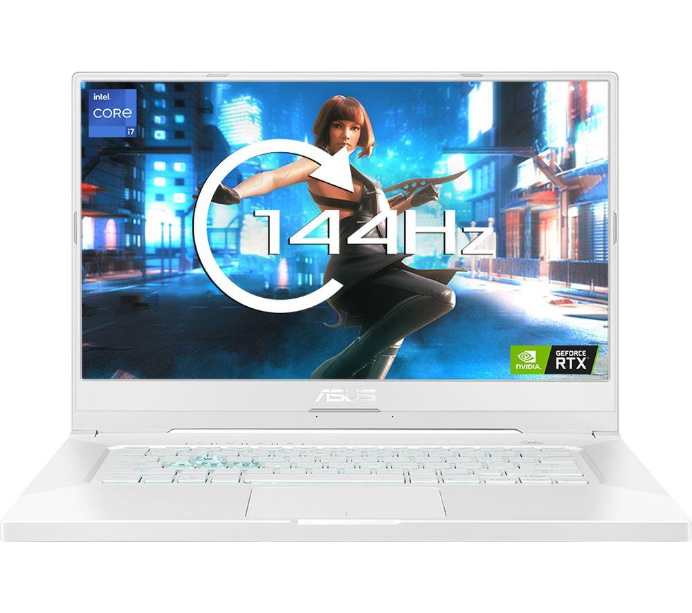ASUS TUF Dash F15 15.6inch Gaming Laptop - IntelCore i7  RTX 3070  512 GB SSD  White