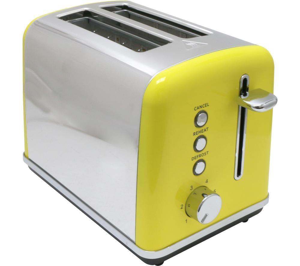 DAEWOO Soho SDA1996 2-Slice Toaster - Yellow & Silver