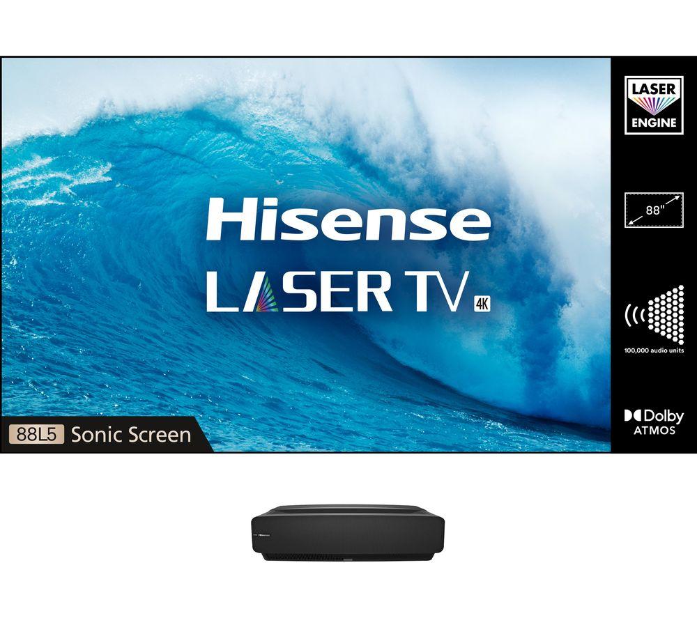 HISENSE 88L5VG Smart 4K Ultra HD HDR Laser TV  Black