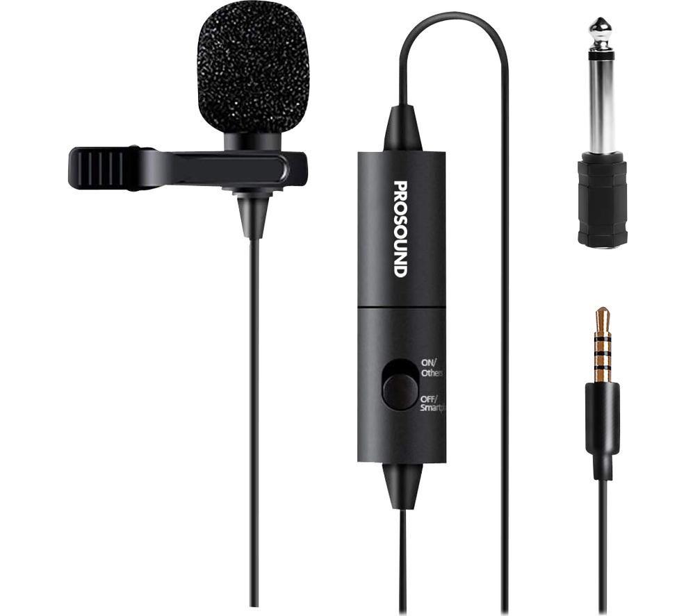 PROSOUND PROS-00AU1 Lavalier Microphone  Black