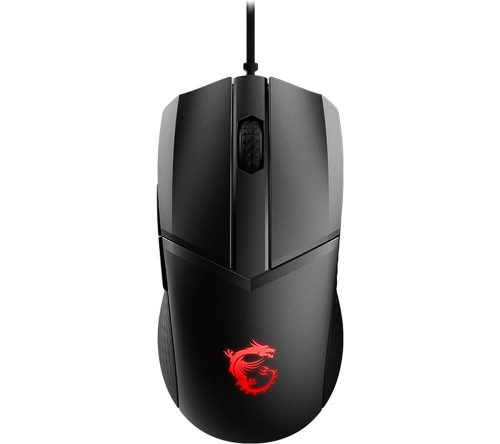 MSI Clutch GM41 Lightweight RGB Optical Gaming Mouse  Black