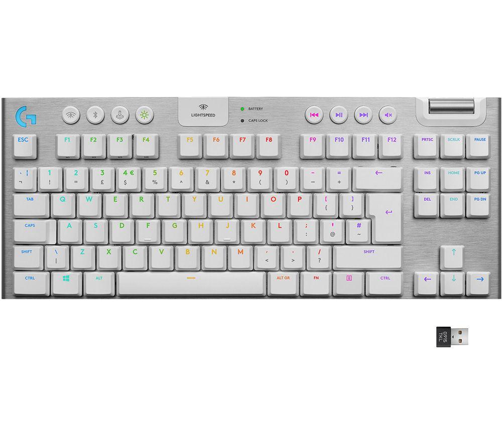 LOGITECH G915 TKL LIGHTSPEED RGB Wireless Mechanical Gaming Keyboard - White