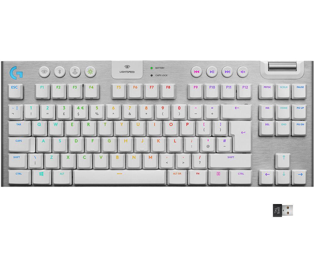 LOGITECH G915 TKL LIGHTSPEED RGB Wireless Mechanical Gaming Keyboard - White
