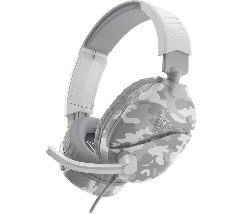 TURTLE BEACH Recon 70 Gaming Headset - Arctic Camo  Silver/Grey Patterned White